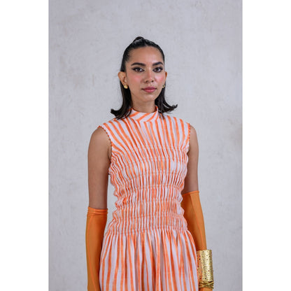 The Dramebaaz Company Bloombells Smocked Dress