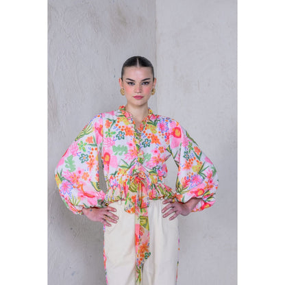 The Dramebaaz Company Floral Printed Fiesta Top