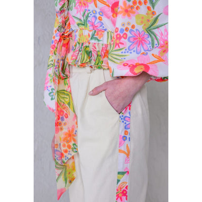 The Dramebaaz Company Floral Printed Fiesta Top