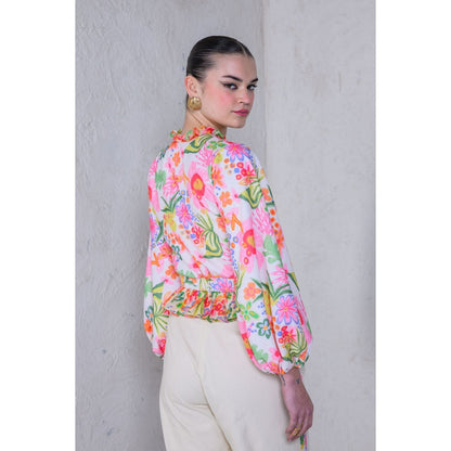 The Dramebaaz Company Floral Printed Fiesta Top