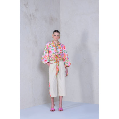 The Dramebaaz Company Floral Printed Fiesta Top