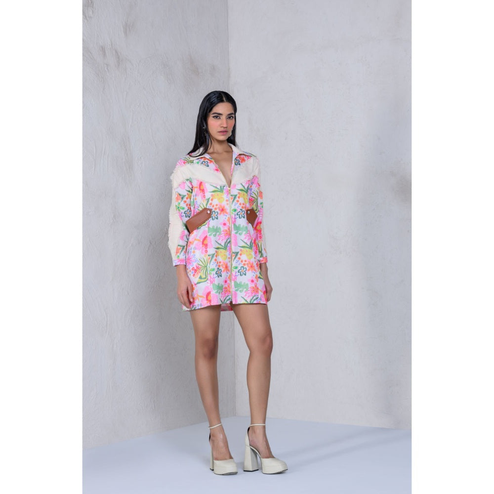 The Dramebaaz Company Petunia Power Shirt Dress
