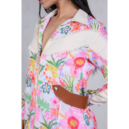 The Dramebaaz Company Petunia Power Shirt Dress