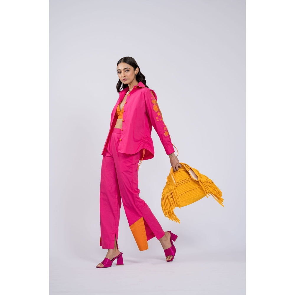 The Dramebaaz Company Pink Punch Co-Ord (Set of 2)