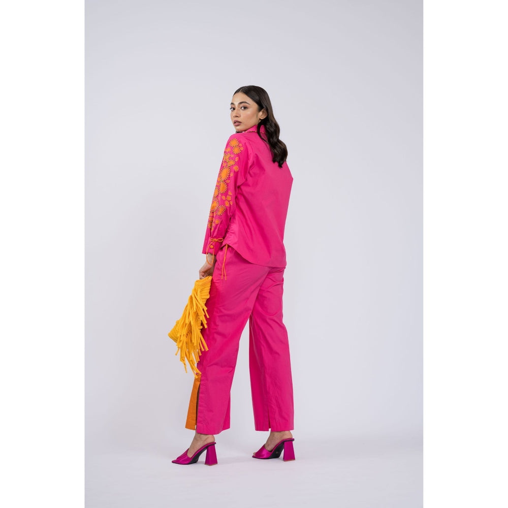 The Dramebaaz Company Pink Punch Co-Ord (Set of 2)