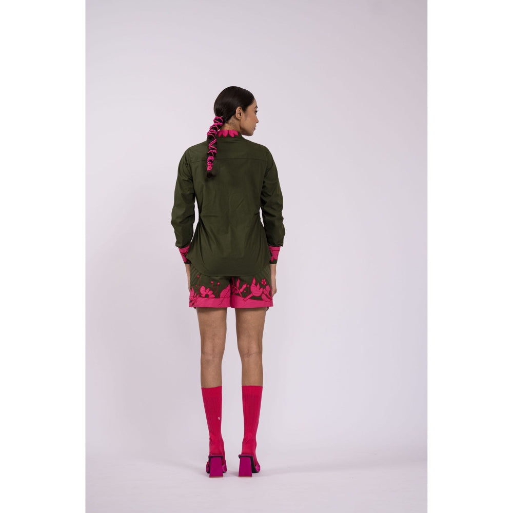 The Dramebaaz Company Aloha Synch Shorts with Shirt (Set of 2)