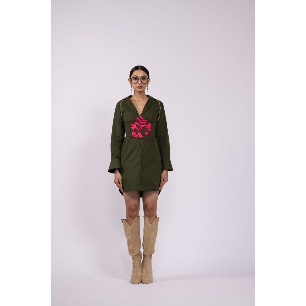 The Dramebaaz Company Whispering Breeze Corset with Dress (Set of 2)