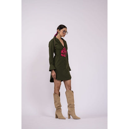 The Dramebaaz Company Whispering Breeze Corset with Dress (Set of 2)