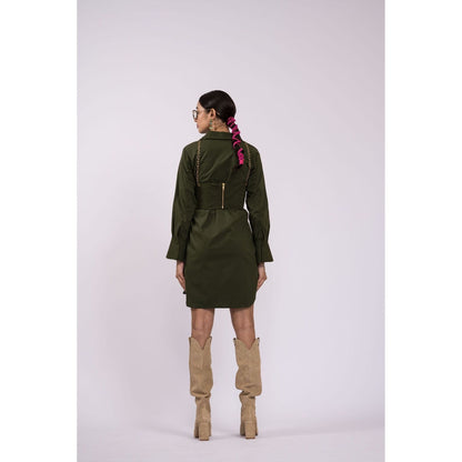 The Dramebaaz Company Whispering Breeze Corset with Dress (Set of 2)