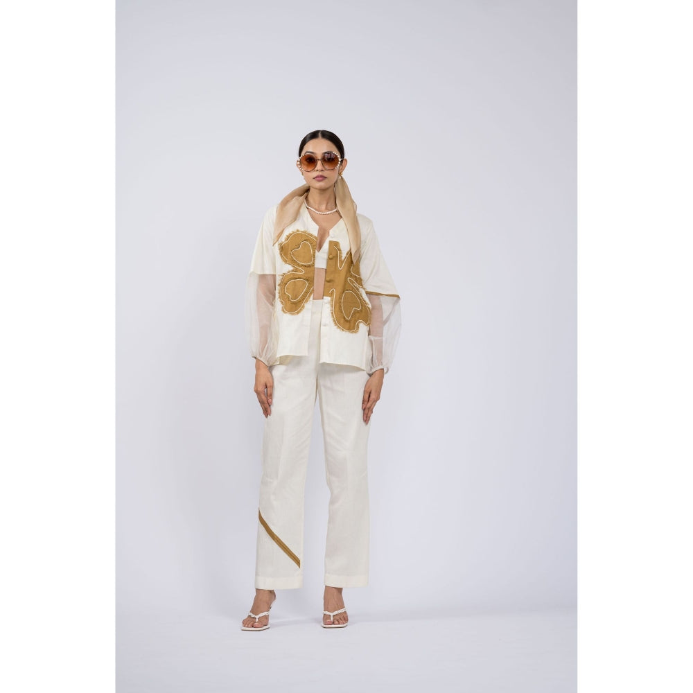 The Dramebaaz Company Mirage Floral Embroidered Co-Ord (Set of 2)