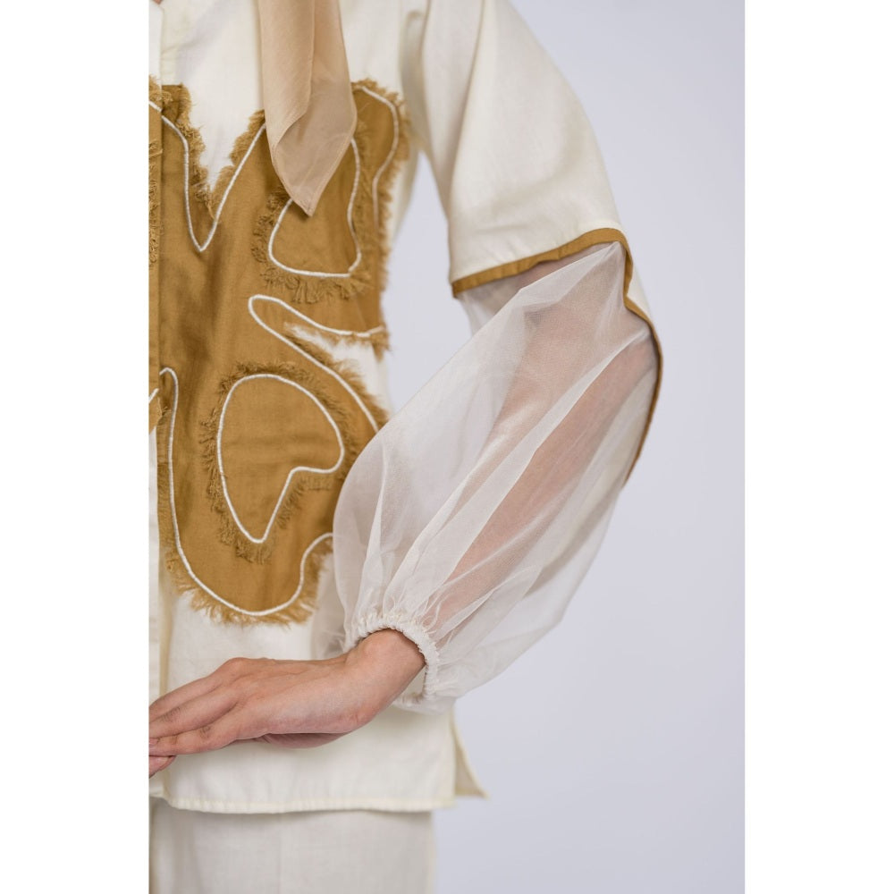 The Dramebaaz Company Mirage Floral Embroidered Co-Ord (Set of 2)