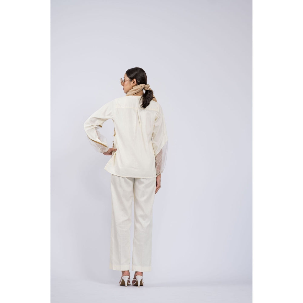 The Dramebaaz Company Mirage Floral Embroidered Co-Ord (Set of 2)
