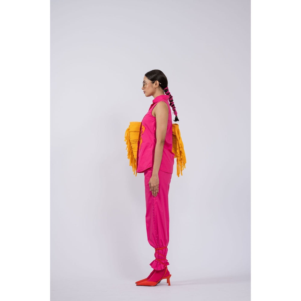 The Dramebaaz Company Blossom Haze Embellished Co-Ord (Set of 2)