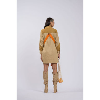 The Dramebaaz Company Reese Buckle Shirt Dress