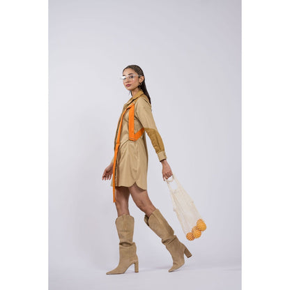 The Dramebaaz Company Reese Buckle Shirt Dress