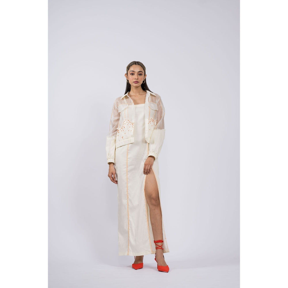 The Dramebaaz Company White Brie Jacket