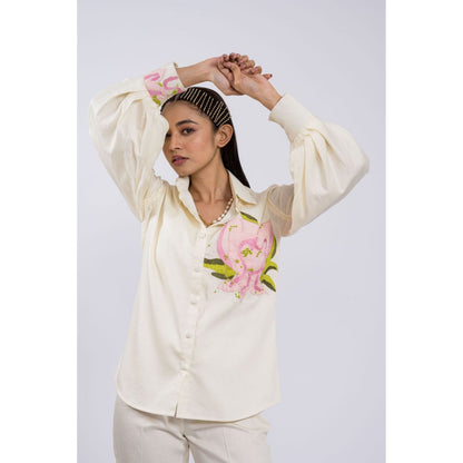 The Dramebaaz Company Lotus Blossom Co-Ord (Set of 2)