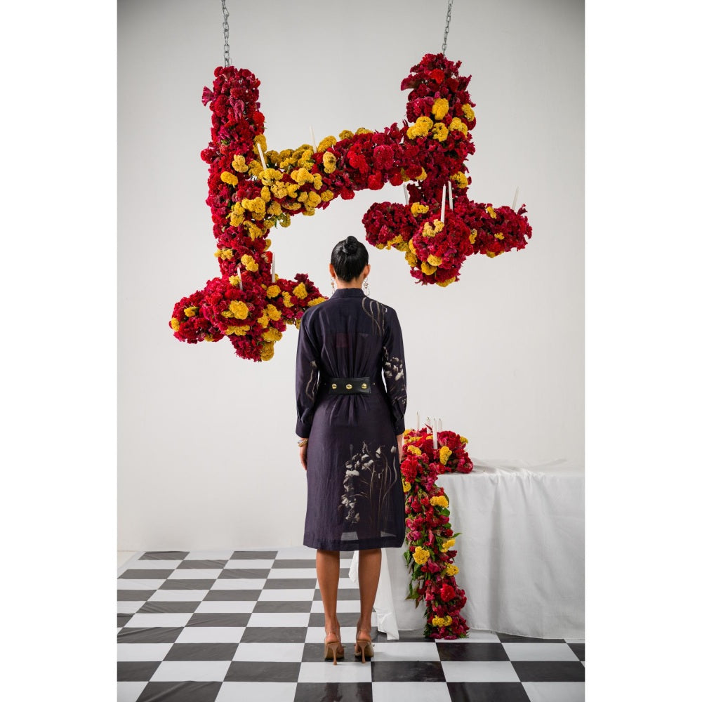 The Dramebaaz Company Antique Bloom Printed Shirt Dress