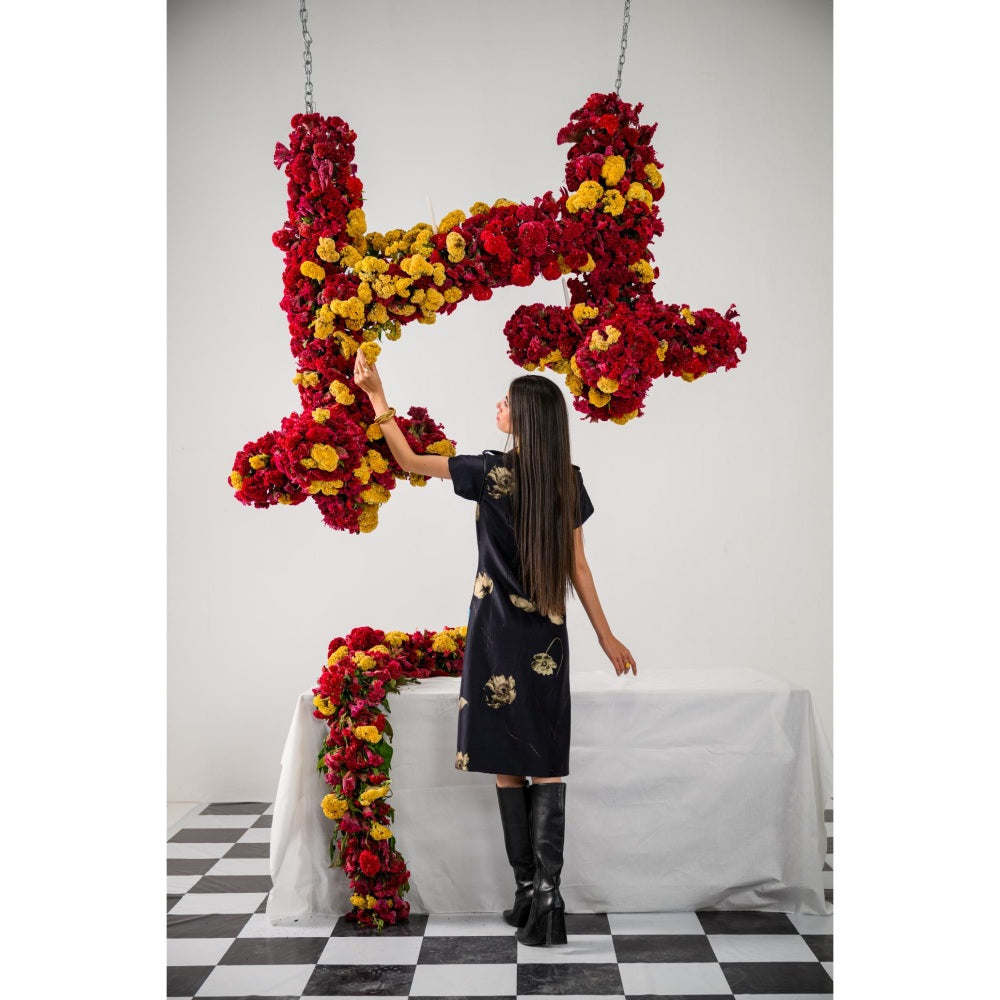 The Dramebaaz Company Aurora Trench Embellished Dress