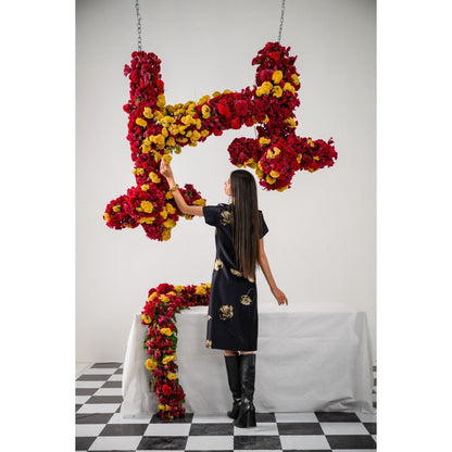 The Dramebaaz Company Aurora Trench Embellished Dress