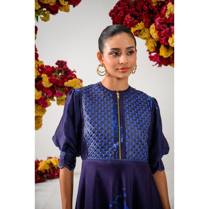 The Dramebaaz Company Admiral Sun Zipper Closure Dress