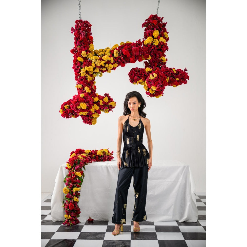 The Dramebaaz Company Shadow Queen Printed Top and Pant (Set of 2)