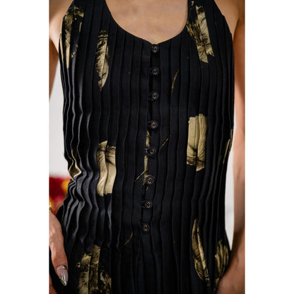 The Dramebaaz Company Shadow Queen Printed Top and Pant (Set of 2)