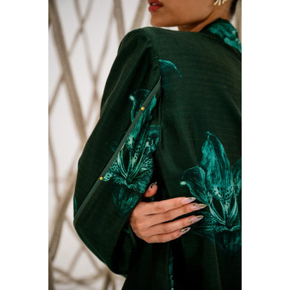 The Dramebaaz Company Green Lushmore Blazer