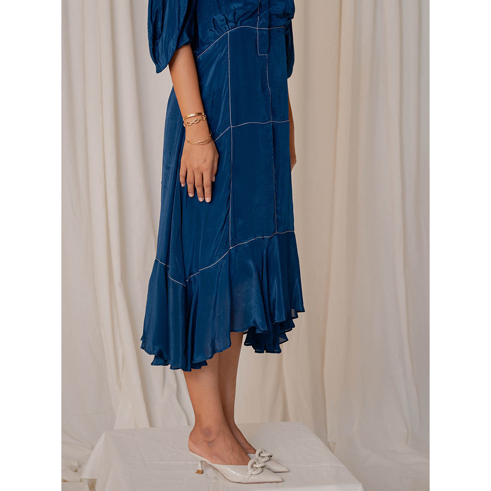 The Burnt Toast Teal Stitch Dress