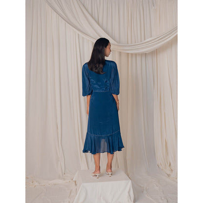 The Burnt Toast Teal Stitch Dress
