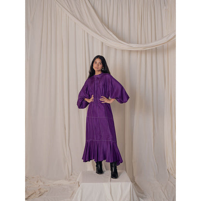 The Burnt Toast Purple Stitch Dress