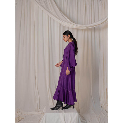 The Burnt Toast Purple Stitch Dress