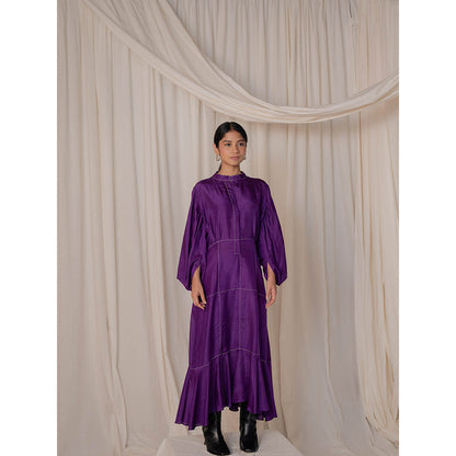 The Burnt Toast Purple Stitch Dress