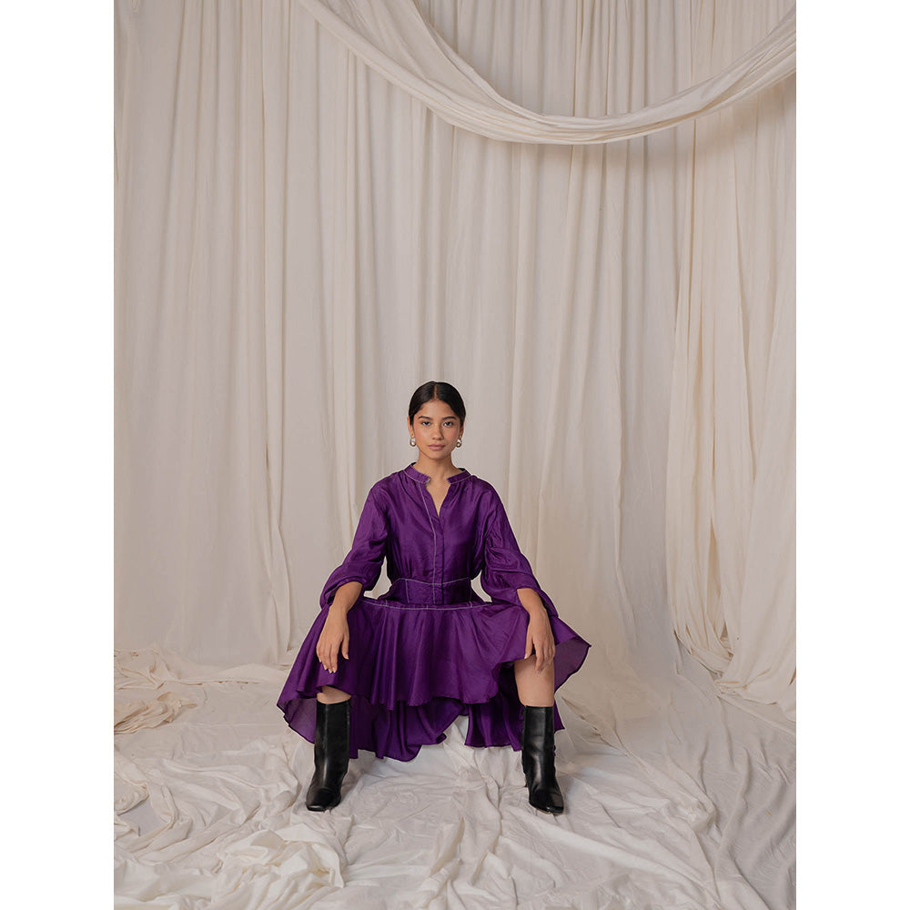 The Burnt Toast Purple Stitch Dress