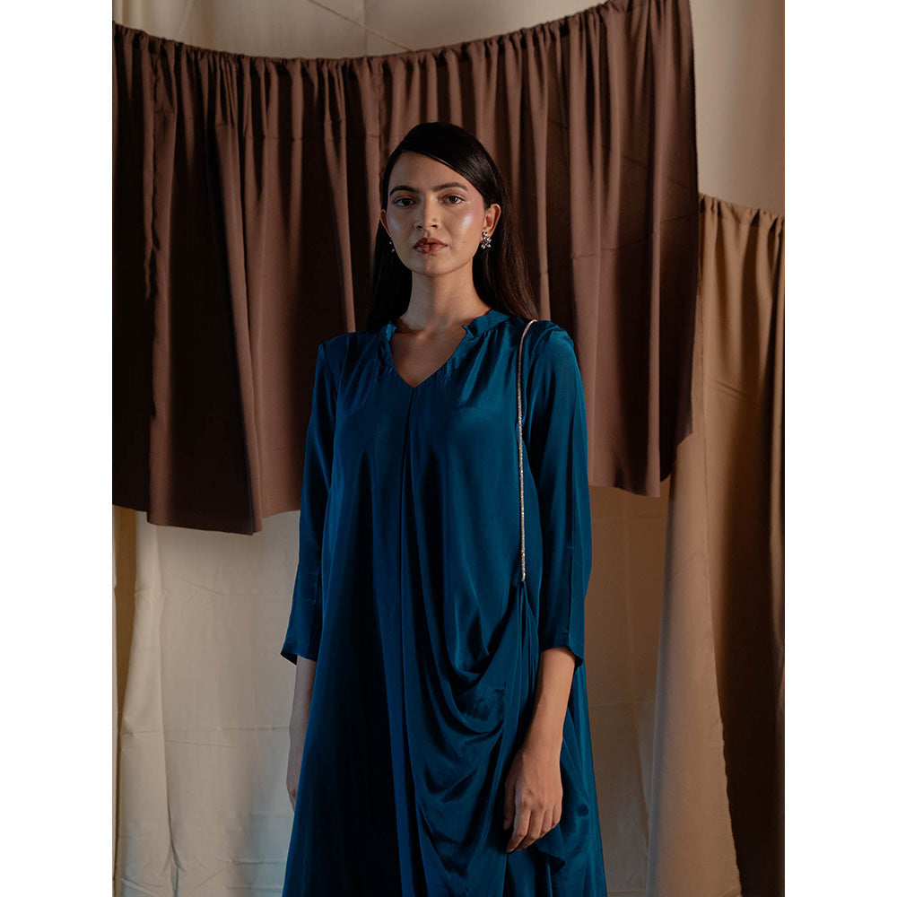 The Burnt Toast Blue Midi Dress