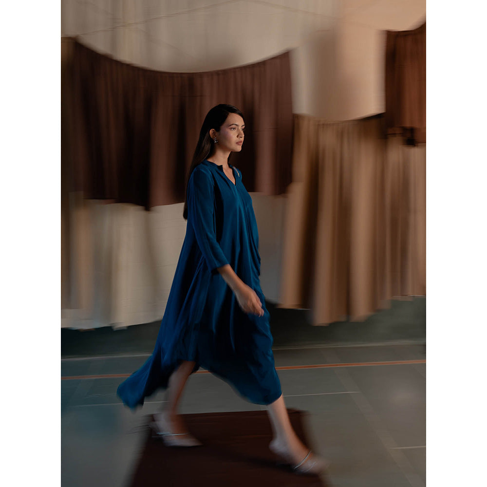 The Burnt Toast Blue Midi Dress