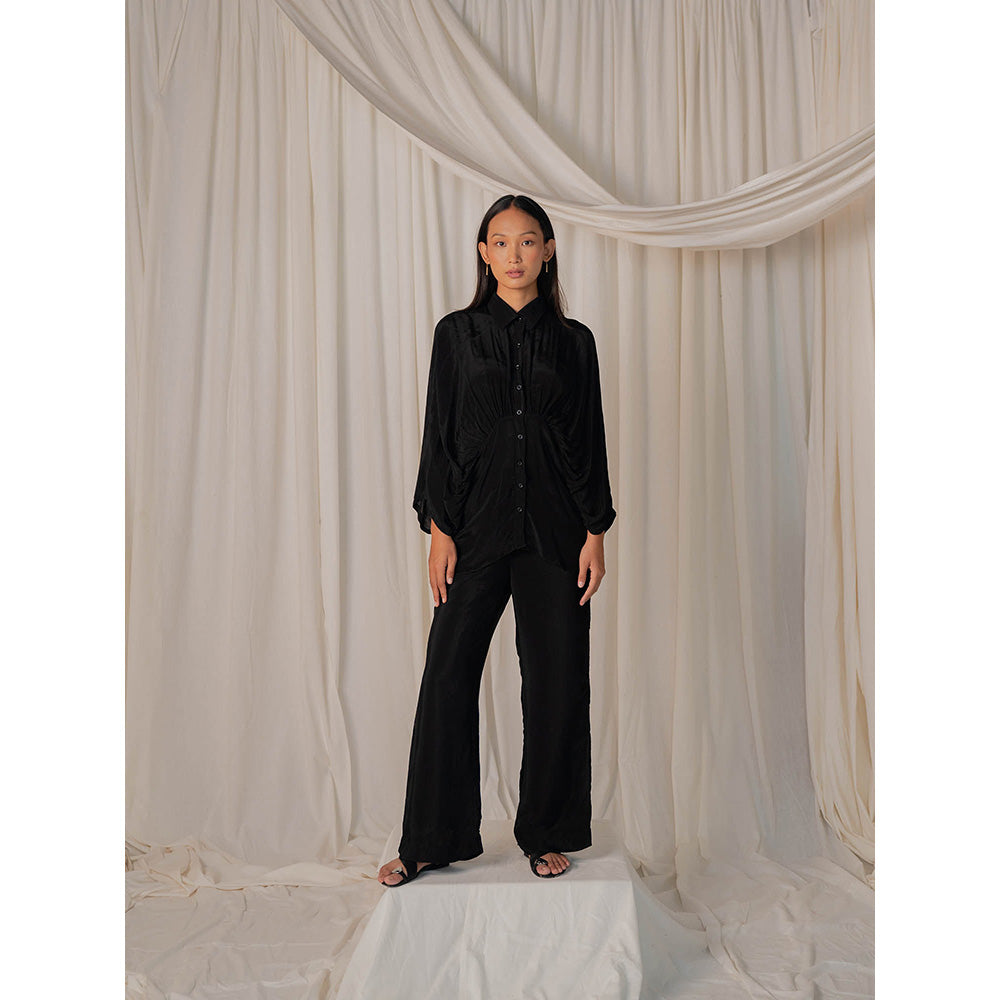 The Burnt Toast Black Gather Shirt