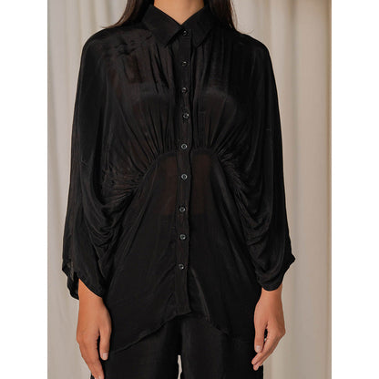 The Burnt Toast Black Gather Shirt