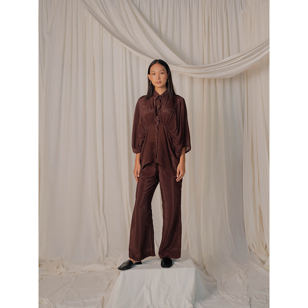 The Burnt Toast Brown Gather Shirt