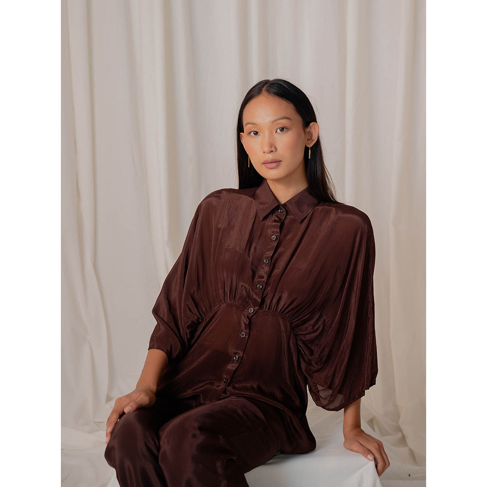 The Burnt Toast Brown Gather Shirt