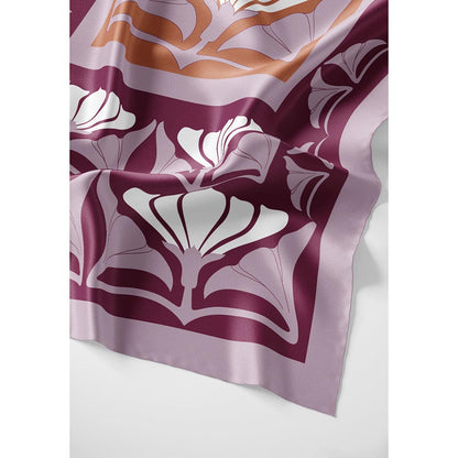 Thee Modern Roots Women Organic Opulence Silk Stole Burgundy