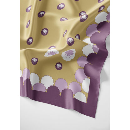 Thee Modern Roots Women The Lotus Pond Silk Stole Mustard