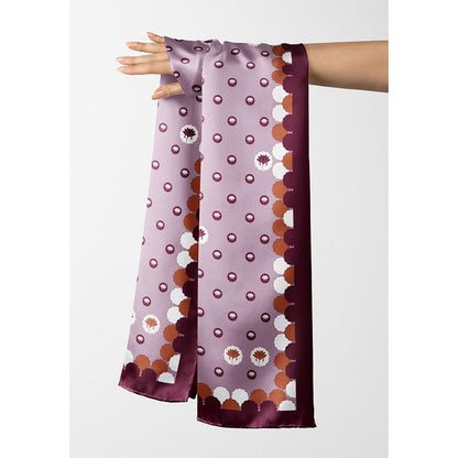 Thee Modern Roots Women Lotus Drift Silk Stole Mauve