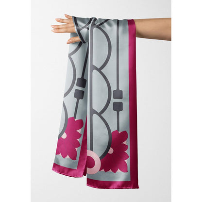 Thee Modern Roots Women Flowing Form Silk Stole Green