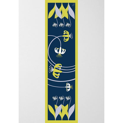 Thee Modern Roots Women Tropical Bliss Silk Stole Navy Blue