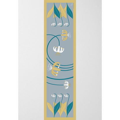 Thee Modern Roots Women Fantasy Floral Silk Stole Blue