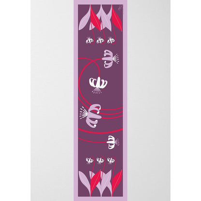 Thee Modern Roots Women Floral Whirlwind Silk Stole Purple