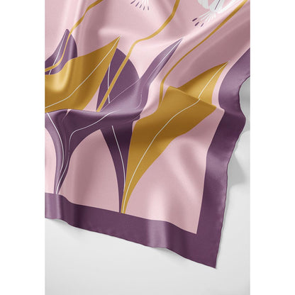 Thee Modern Roots Women Floral Cyclone Silk Stole Pink