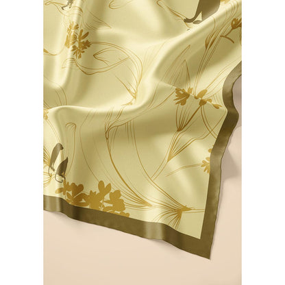 Thee Modern Roots Women Monkeying Around Silk Stole Yellow