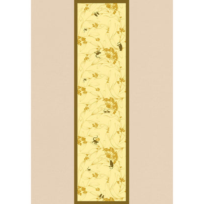 Thee Modern Roots Women Monkeying Around Silk Stole Yellow